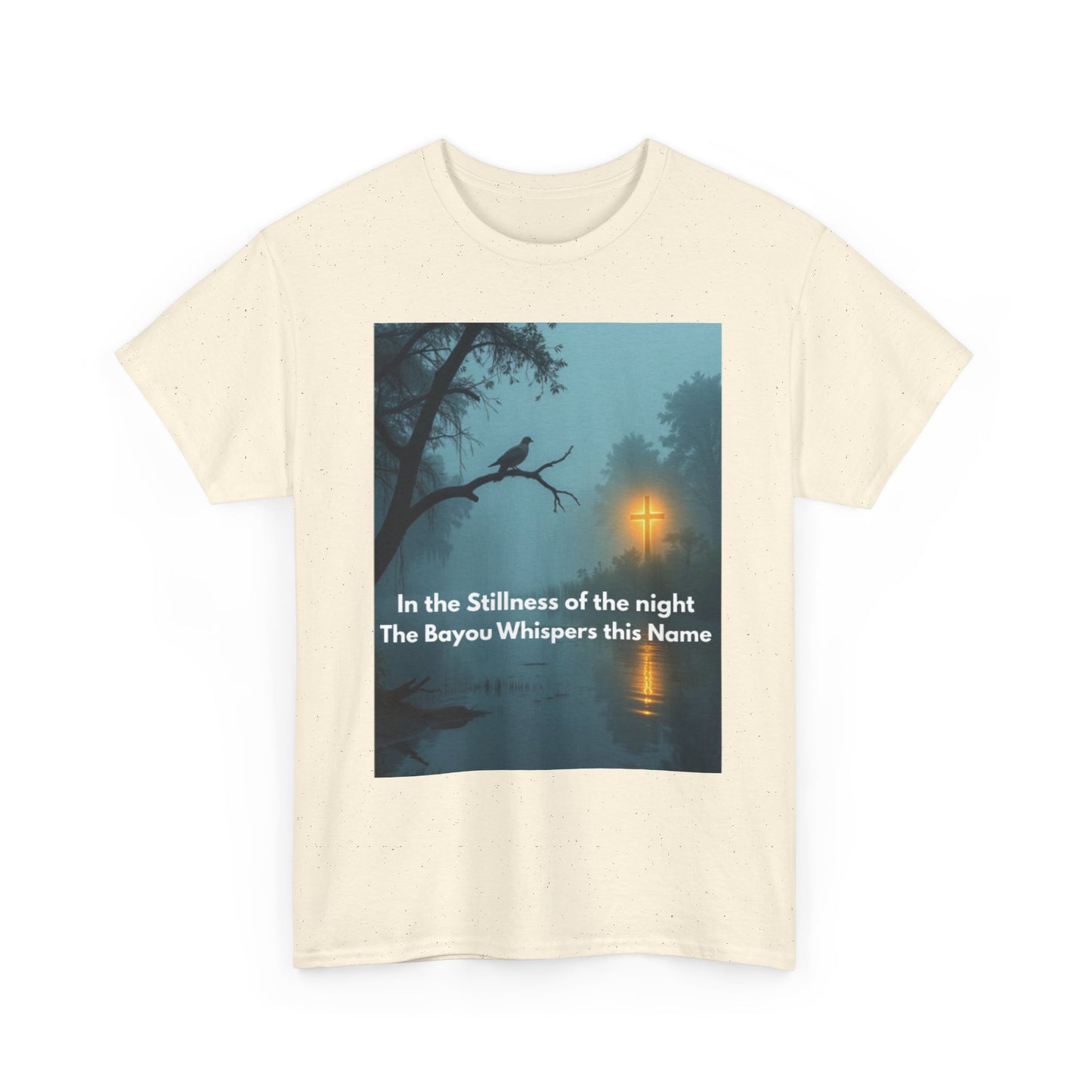 Bayou Night Tee — "In the Stillness of the Night The Bayou Whispers its Name" Graphic Shirt