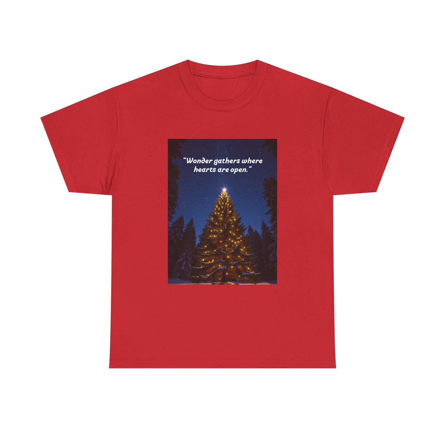 Holiday Spirit Unisex Tee - "Wonder gathers where hearts are open" - Perfect for Christmas, Gift, Cozy Wear, Casual Outfit, Family [...]