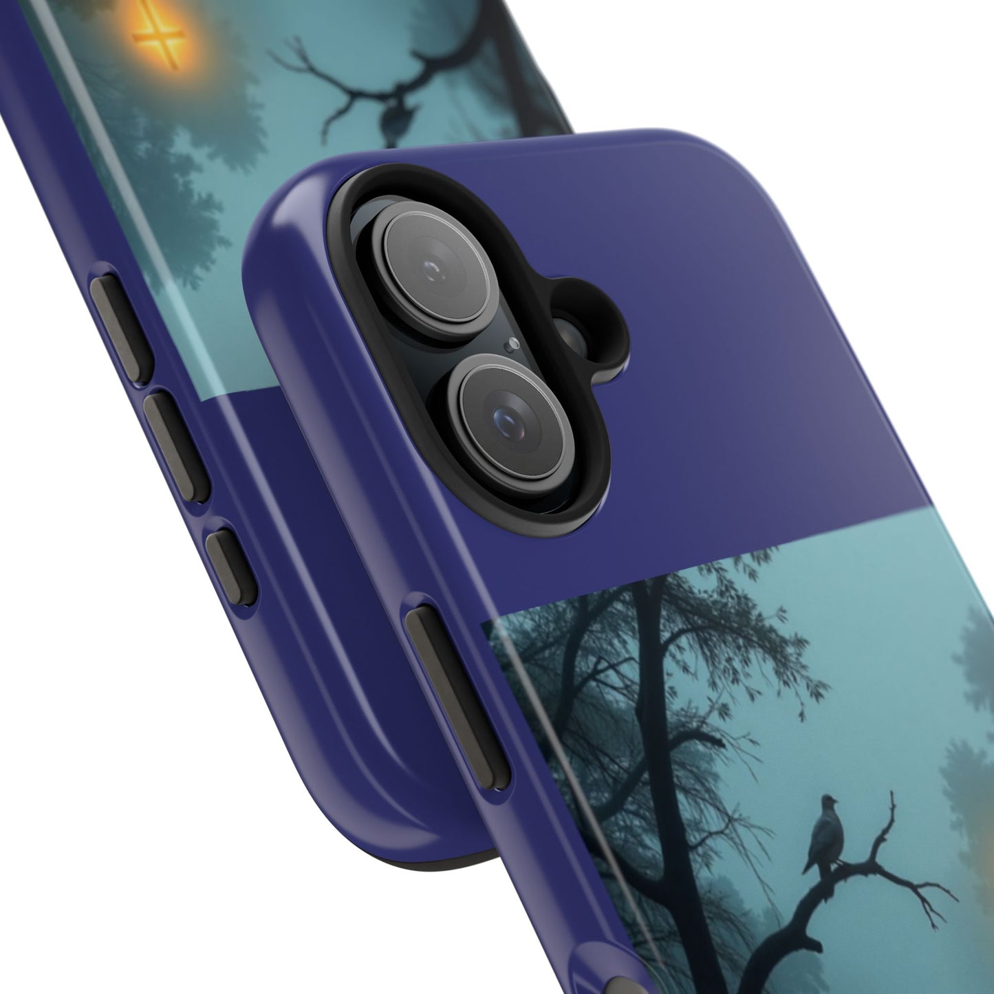 Tough Phone Case — 'In the stillness of the night the Bayou whispers his Name' Moody Bayou Cross Design