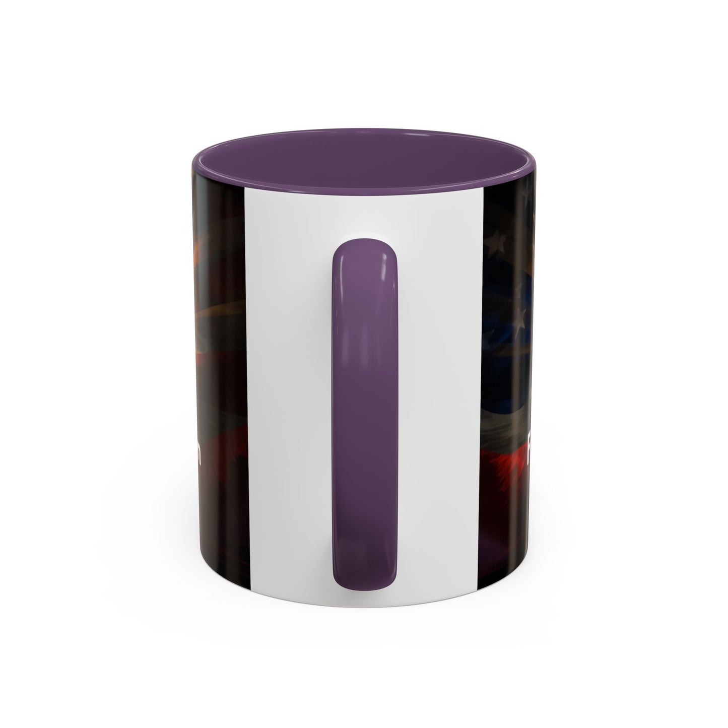 Patriotic Eagle Coffee Mug — "Freedom Stands Strong" Accent 11/15oz