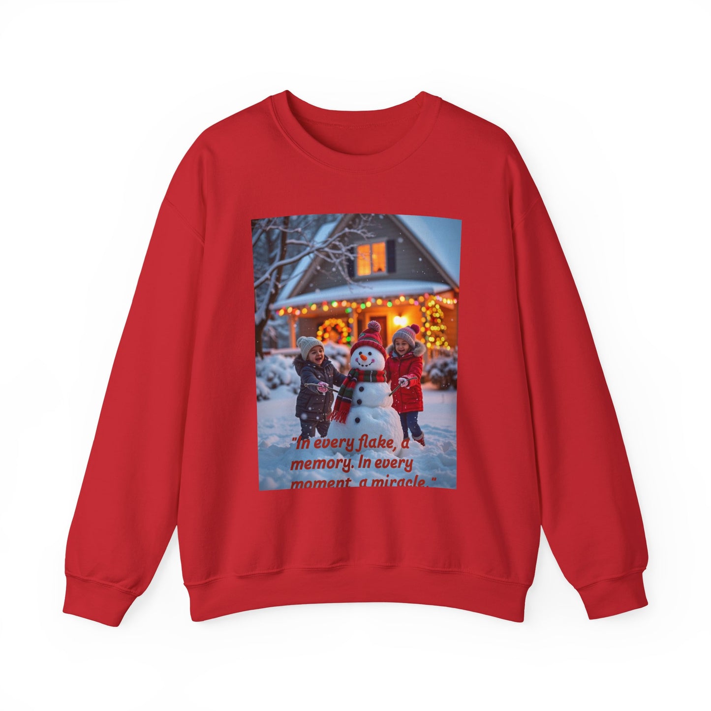 Cozy Christmas Sweatshirt, Winter Holiday Crewneck, Family Gift, Snowman Sweater, Festive Layering Piece, Memory Maker66