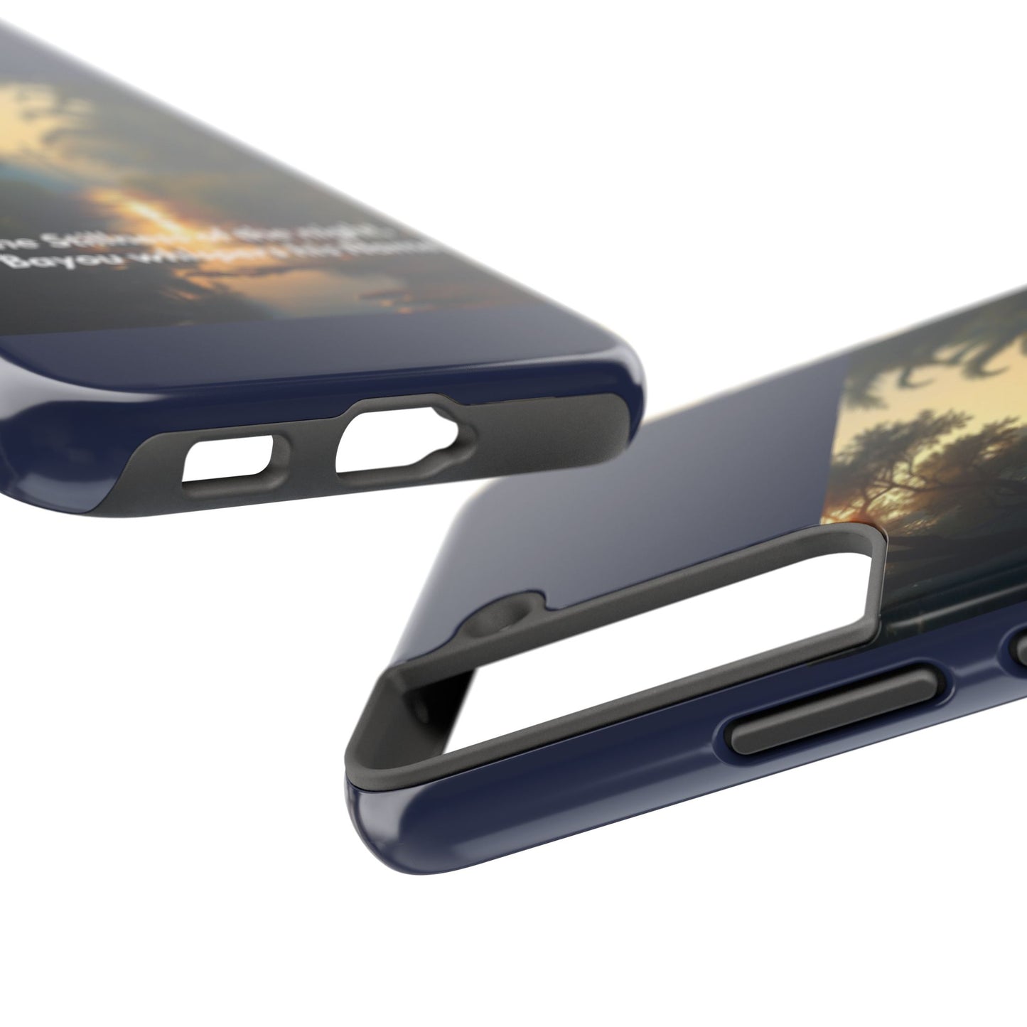 Bayou Cross Phone Case — "In the Stillness of the Night, The Bayou Whispers His Name"