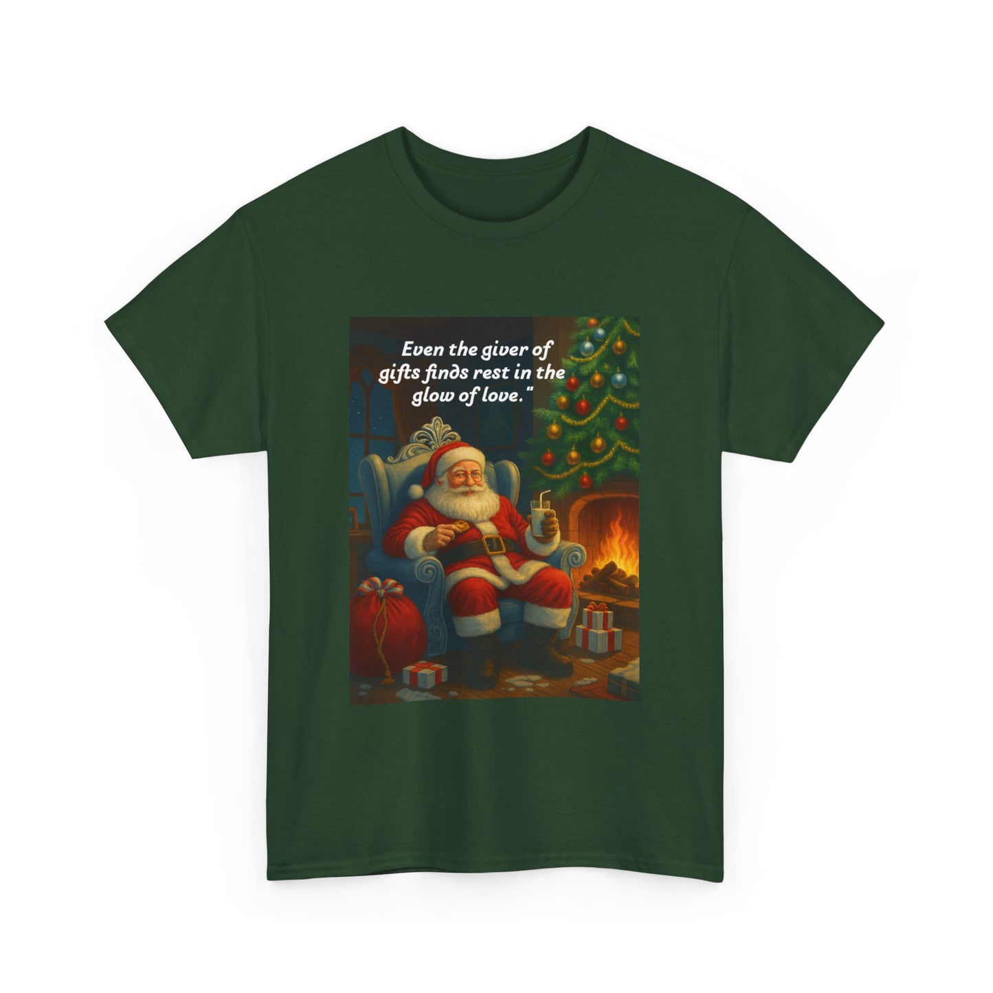 Cozy Holiday Tee, Christmas Gift Shirt, Santa Graphic Tee, Festive Cotton T-shirt, Unisex Christmas Apparel, Gifts for Him/Her