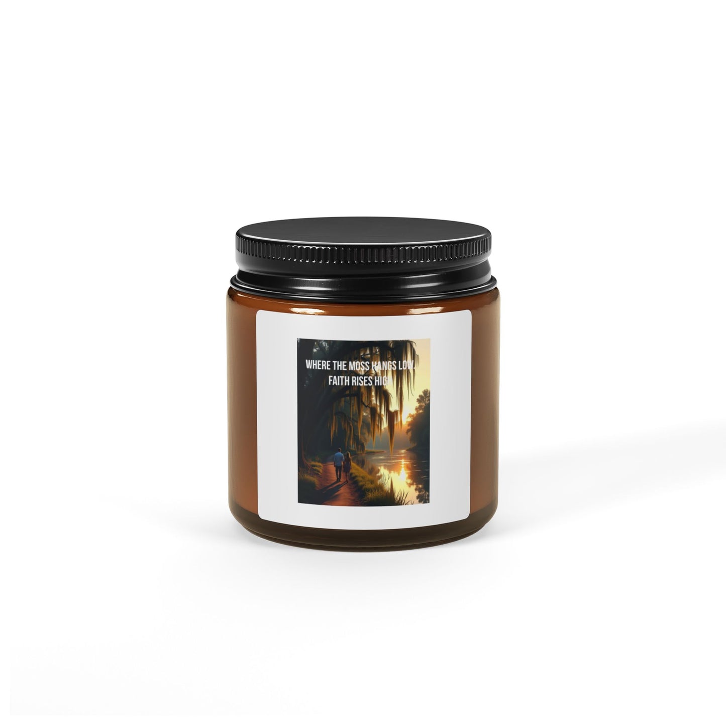 Tropical Escape Soy Candle — Amber Jar, Relaxing Beach Scent