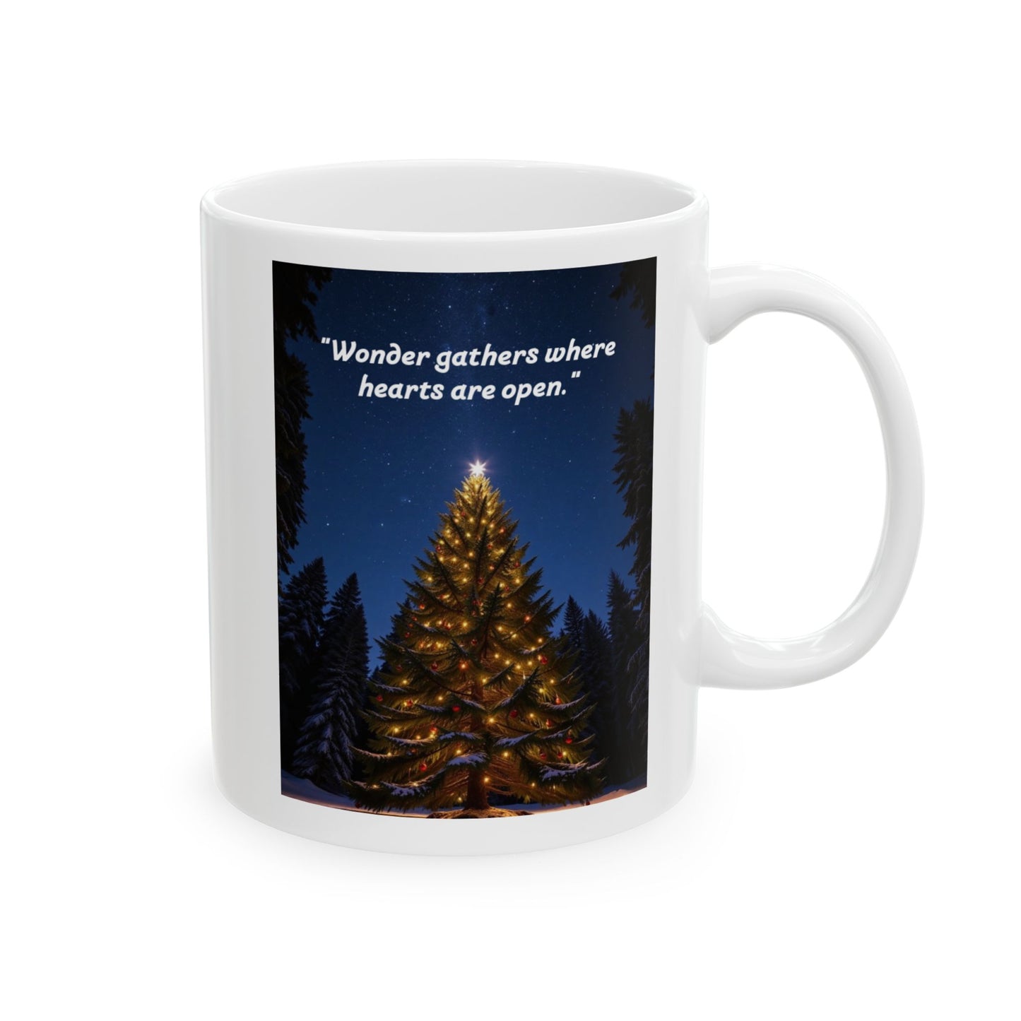 Ceramic Mug with Inspirational Quote - Perfect Holiday Gift, Coffee Mug, Tea Cup, Christmas Decor, Winter Warmth 306