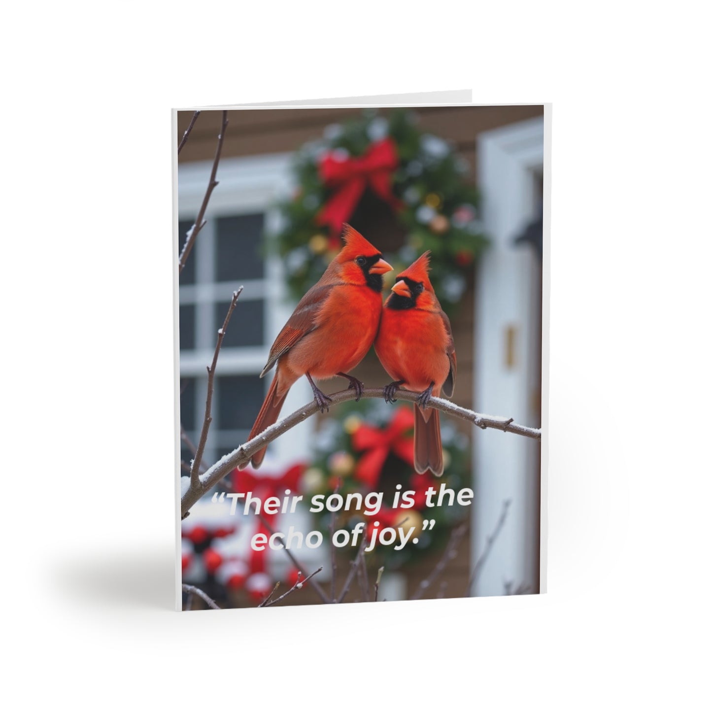 Cardinal Love Greeting Cards Set Their song is the echo of joy