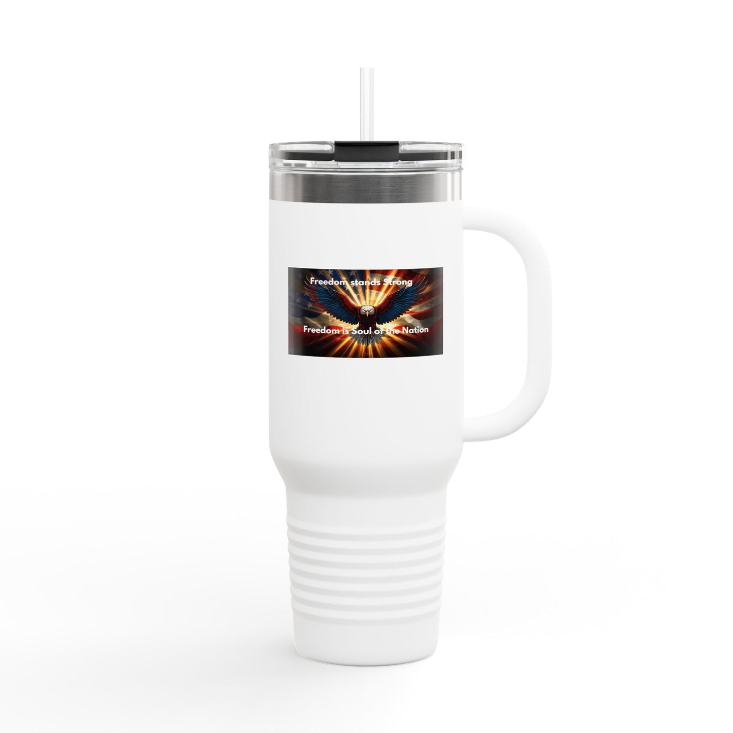 40oz Insulated Travel Mug — Freedom Wings Design
