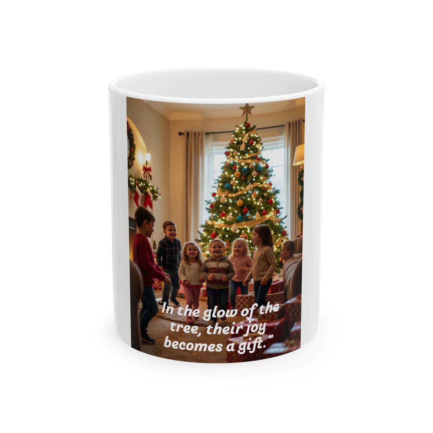 Christmas Joy Ceramic Mug - Festive Holiday Coffee Cup, Gift for Friends & Family, Heartwarming Decor, 11oz & 15oz Options 140