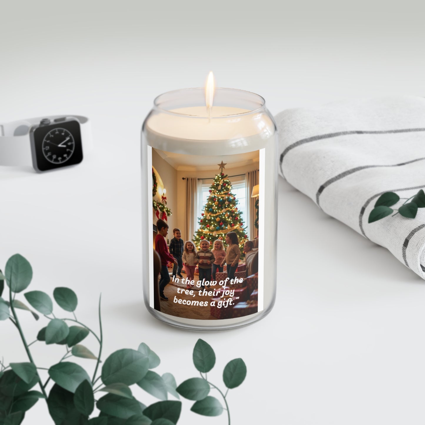Holiday Joy Scented Soy Candle, Christmas Gift, Cozy Home Decor, Relaxing Aromatherapy, Eco-Friendly Candle 166