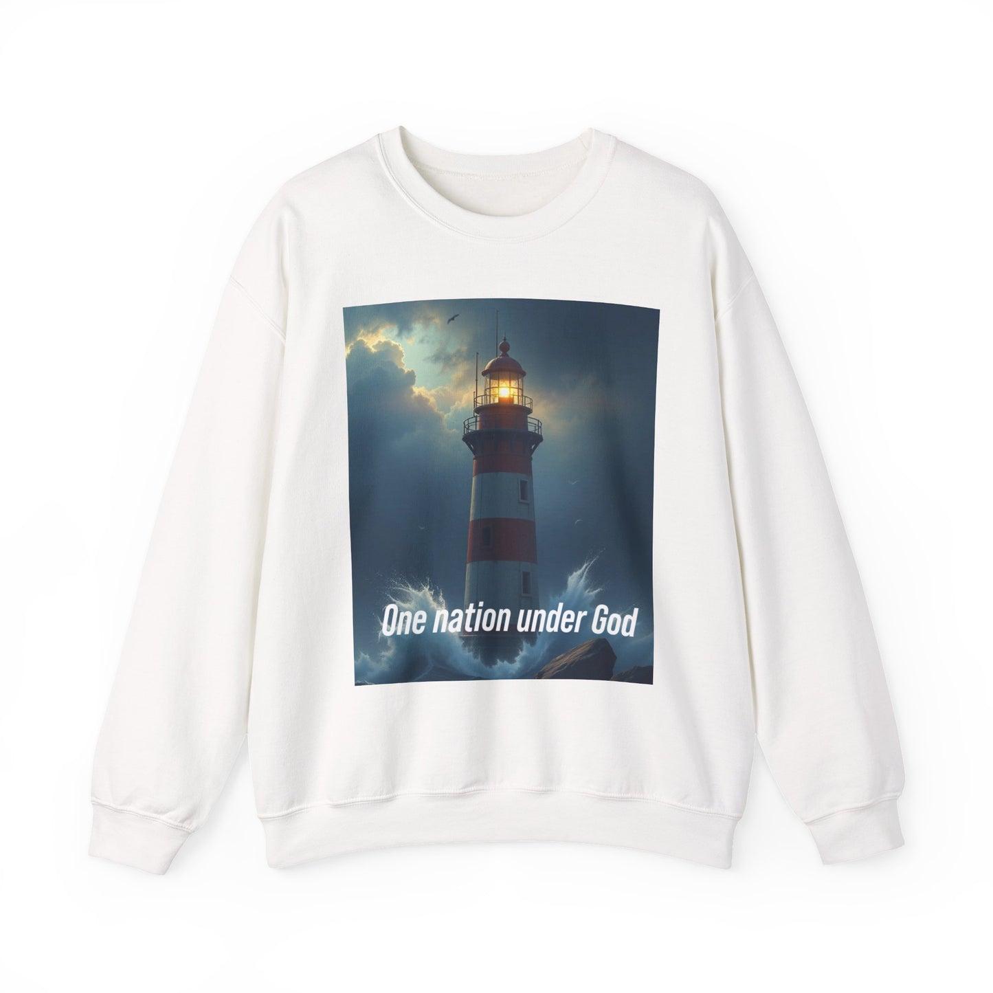 One Nation Under God Lighthouse Sweatshirt