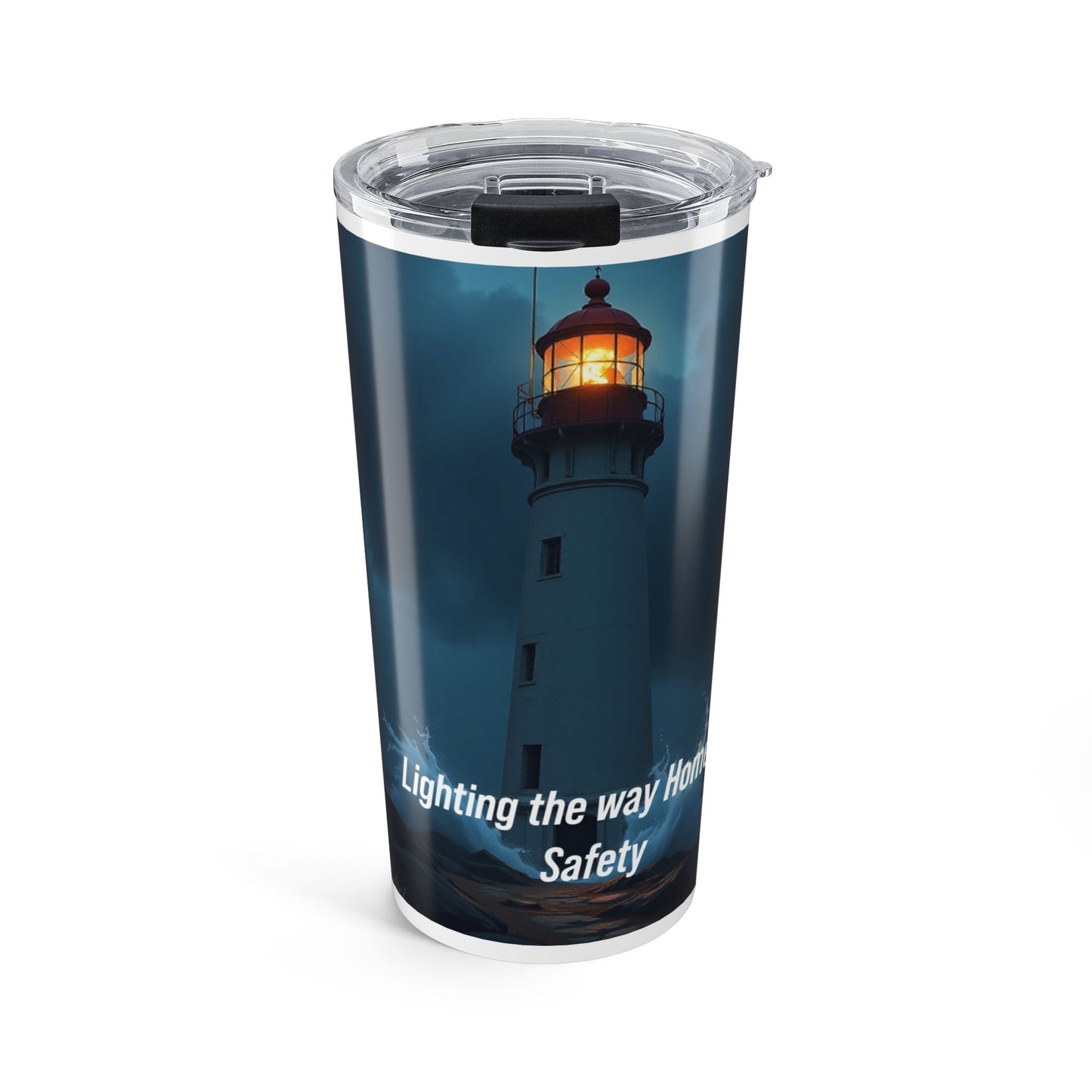 Lighthouse 20oz Stainless Steel Tumbler — 'Lighting the Way Home' Travel Cup