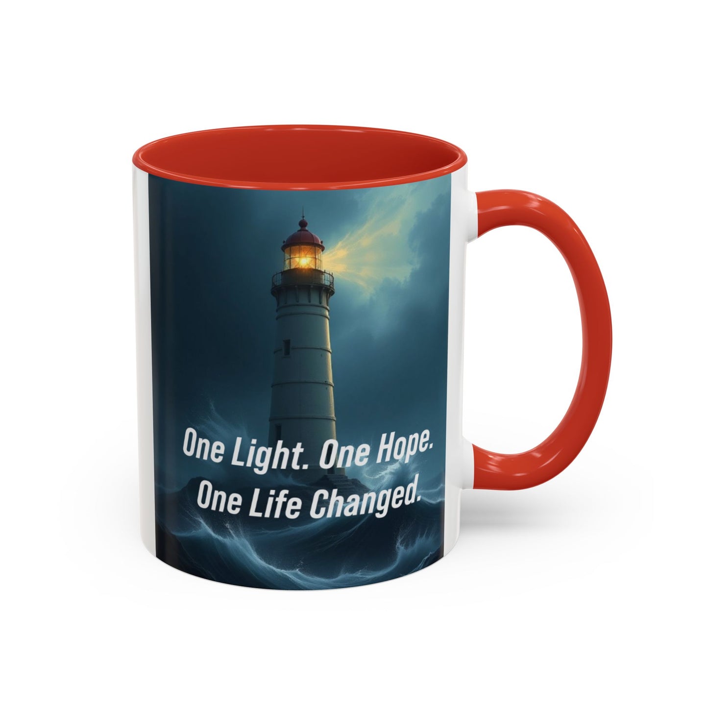 Lighthouse 'One Light, One Hope' Accent Coffee Mug