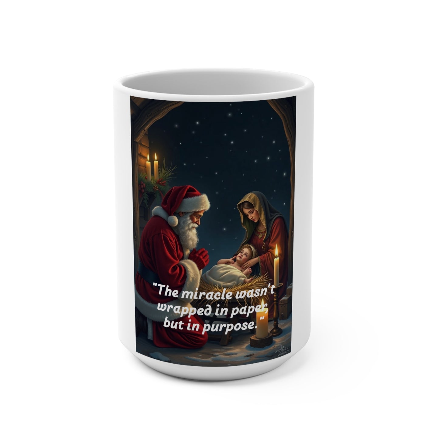 Christmas Inspirational Mug, Santa Mug, Holiday Gift, Christmas Decor, Coffee Cup, Unique Gift for Him/Her  144