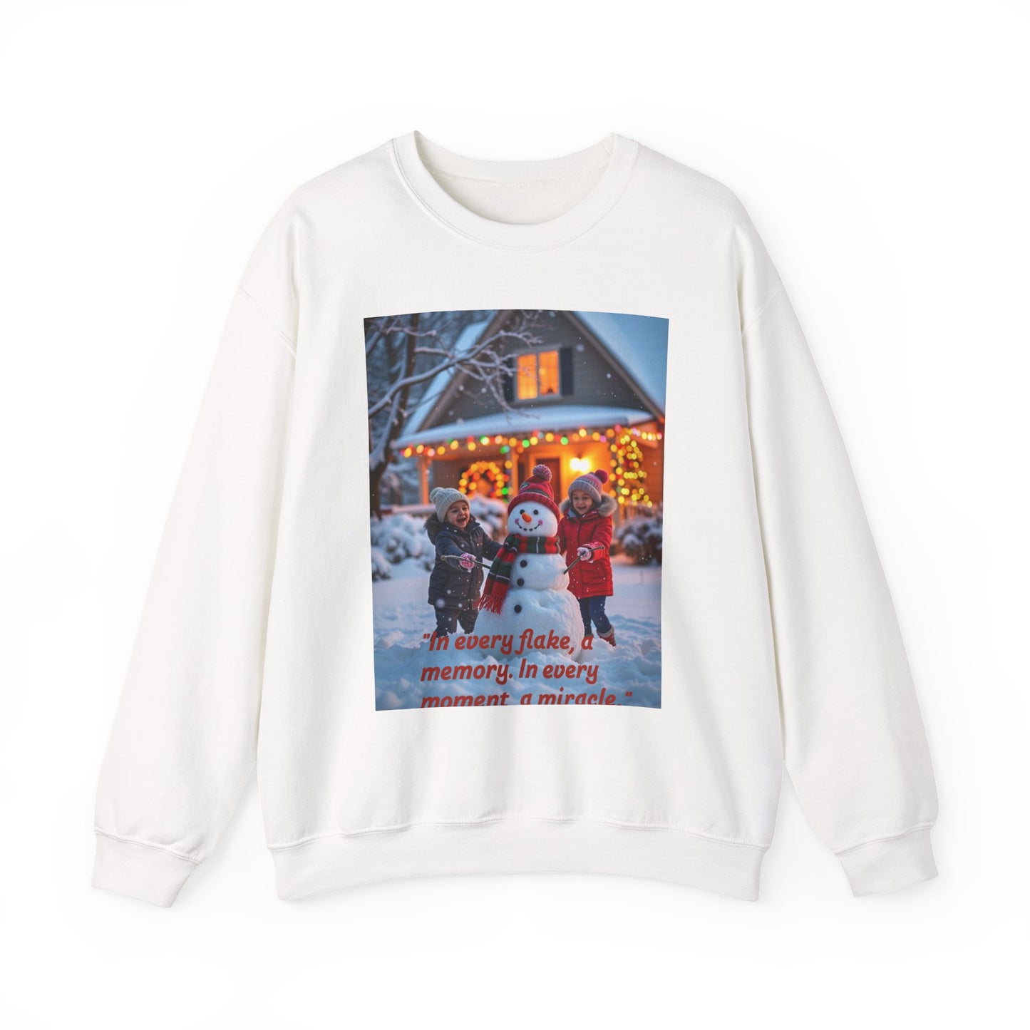Cozy Holiday Crewneck Sweatshirt, Perfect for Family Gatherings, Winter Celebrations, Christmas Gift, Snowman Design, Cute Matching Sweater