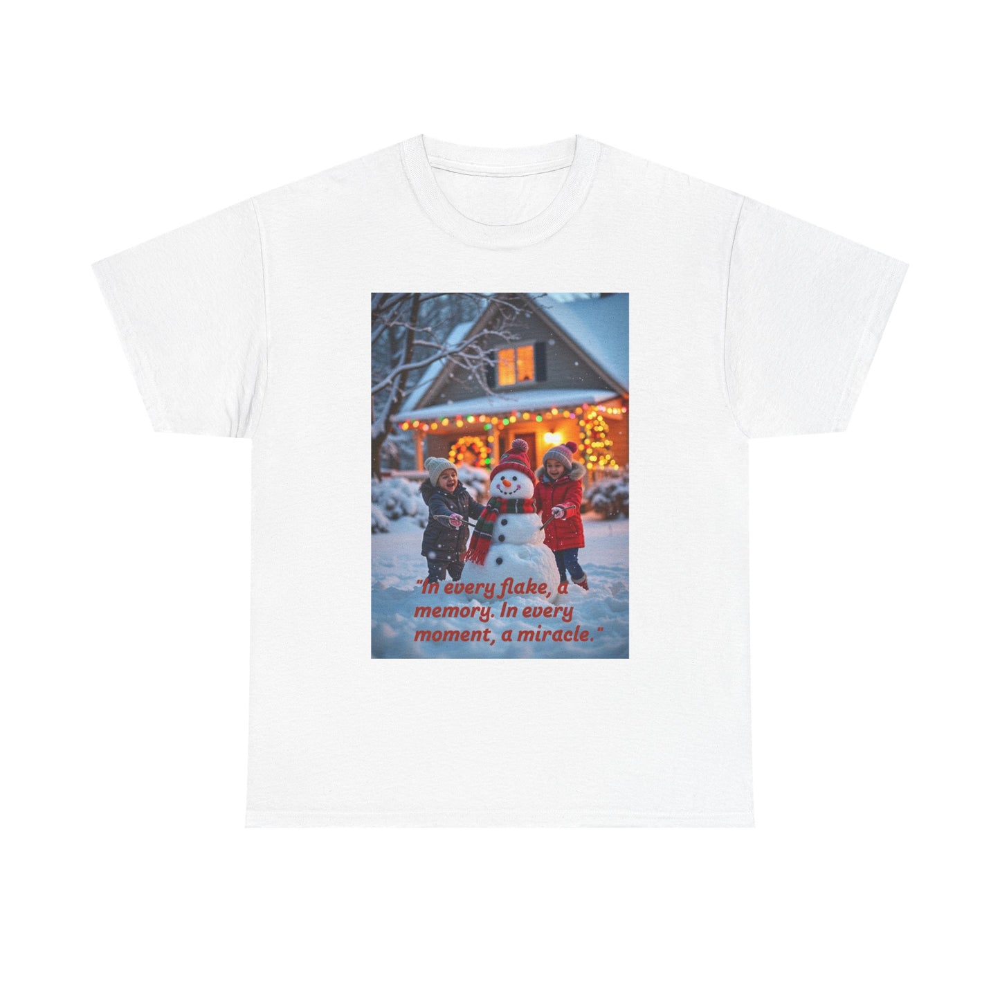 Winter Wonderland Tee, Cozy Holiday T-Shirt, Perfect for Christmas, Snowy Memories Shirt, Unisex Cute Graphic Tee