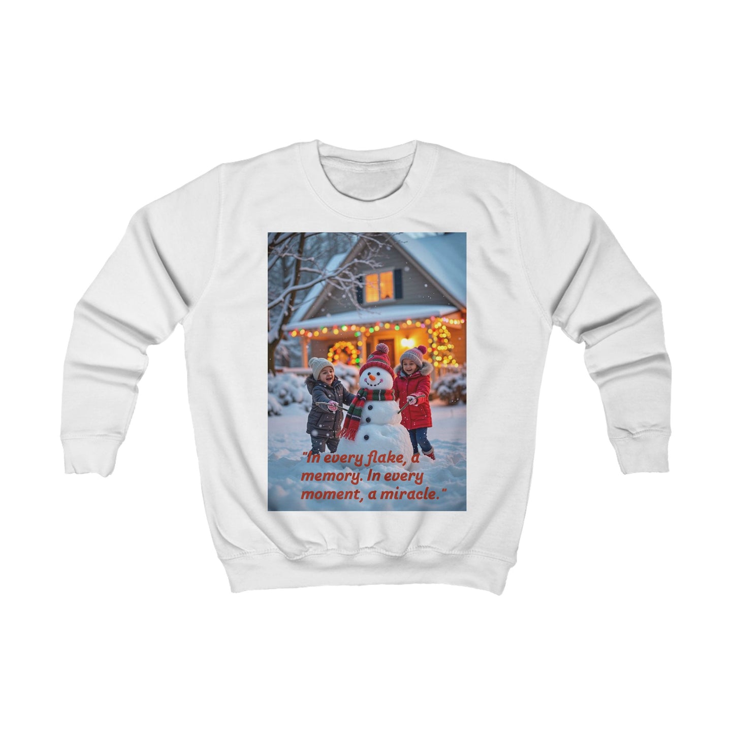Kids Christmas Sweatshirt, Cozy Winter Hoodie for Children, Perfect Holiday Gift, Snowman Design, Fun Festive Wear 69