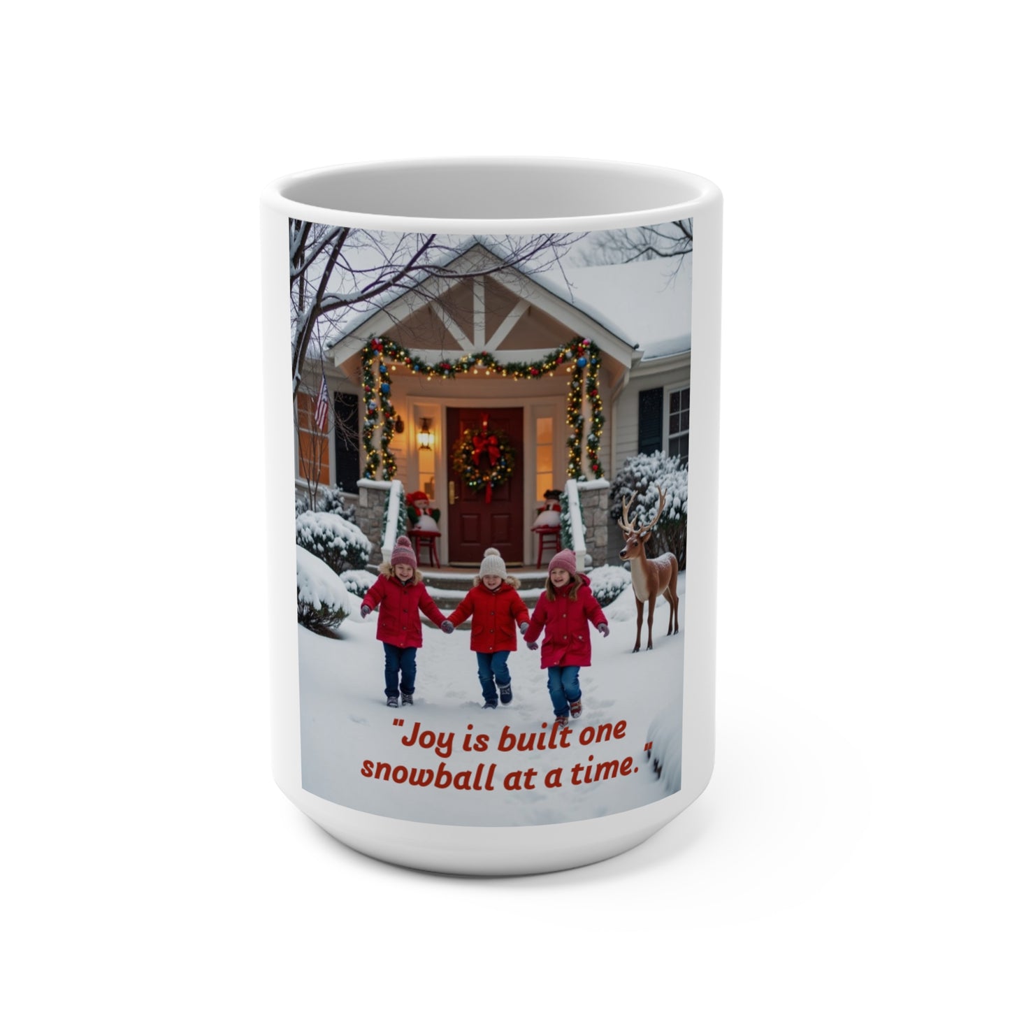 Joyful Winter Mug - Perfect for Christmas, Family Gatherings, Hot Cocoa, Gifts, Holiday Cheer 121