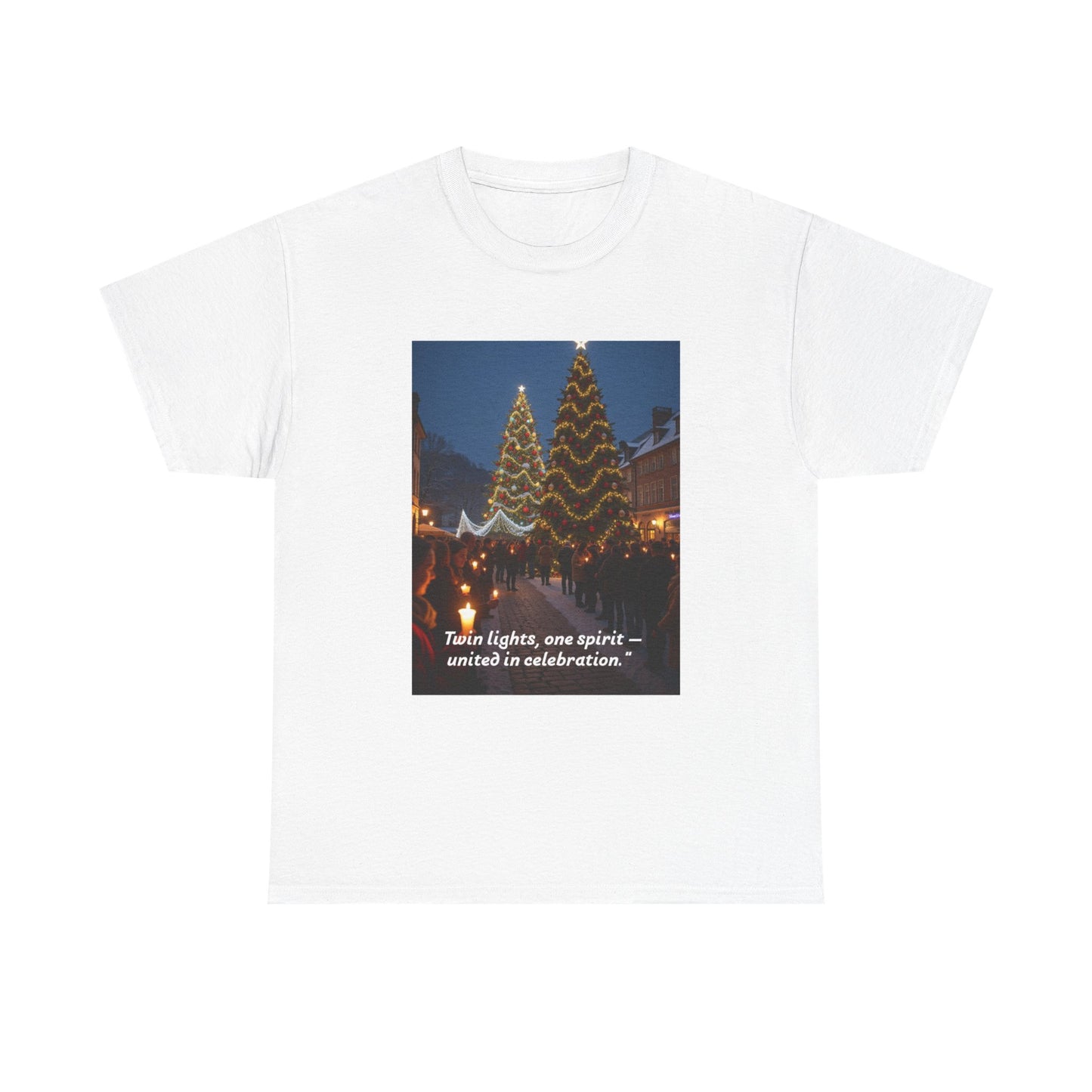 Christmas Celebration Unisex Heavy Cotton Tee, Holiday T-Shirt, Gift for Him/Her, Festive Apparel, Cozy Winter Wear, Family Gathering Shirt