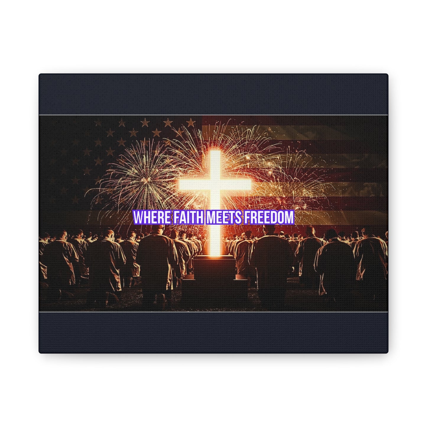 Where Faith Meets Freedom Canvas Wall Art