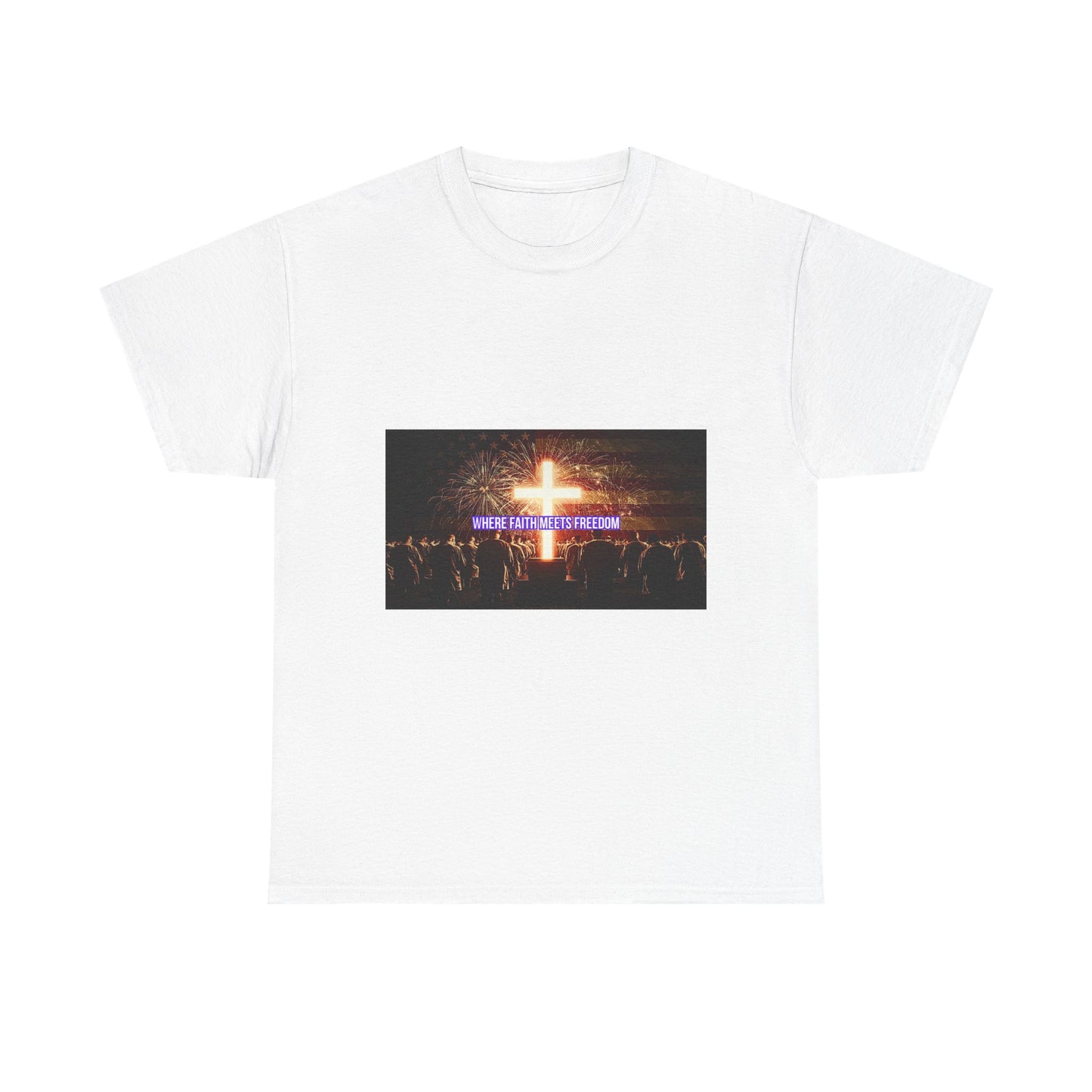 Christian Concert T-Shirt – 'Jesus Is My Confidence' Cross Graphic Tee