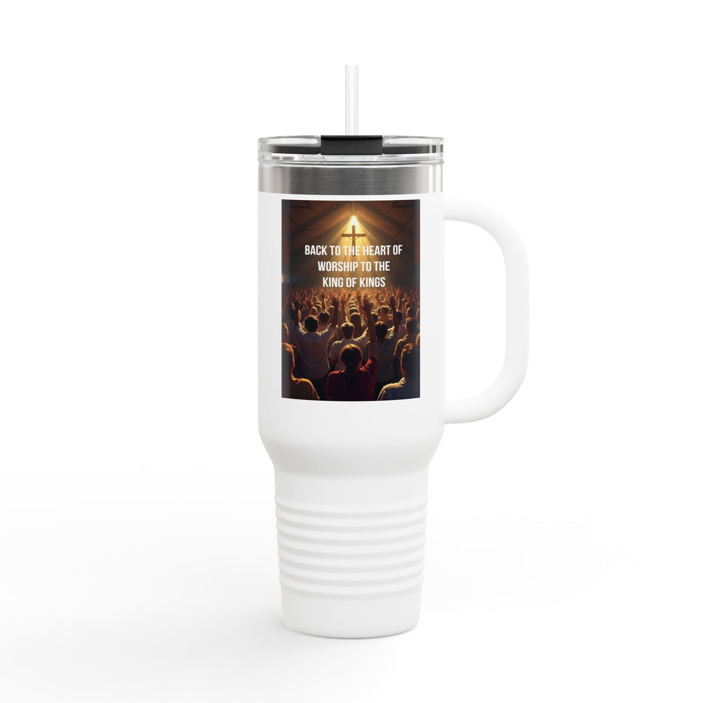 40oz Insulated Travel Mug — "Back to the Heart of Worship" Concert Design