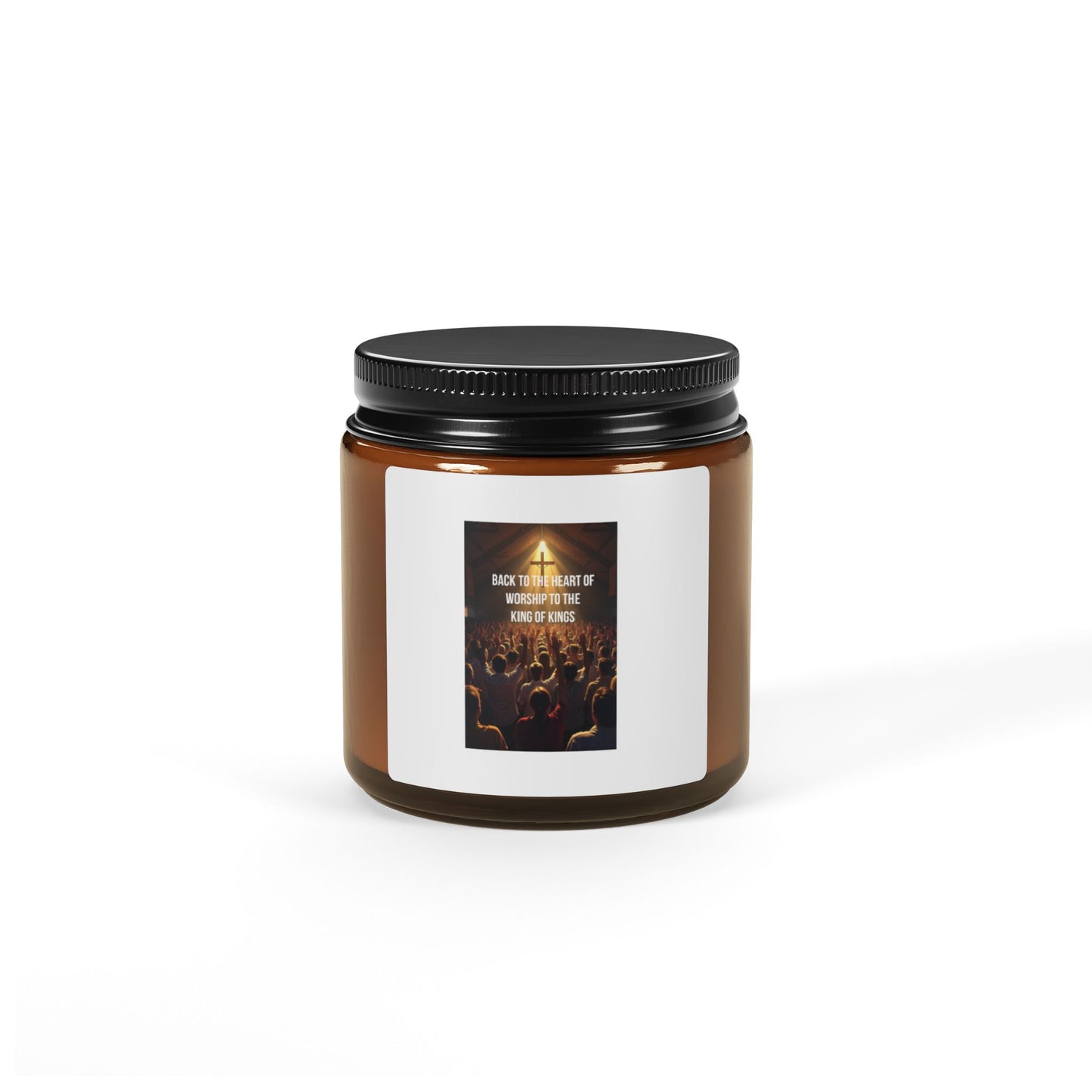 Amber Jar Scented Soy Candle — Uplifting Concert Vibe, Aromatherapy Gift